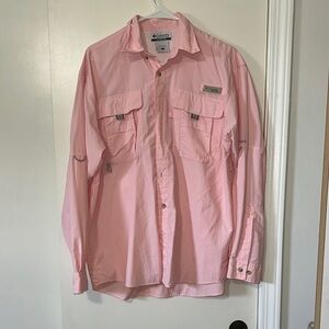 Columbia Light Pink Button-Up Shirt
